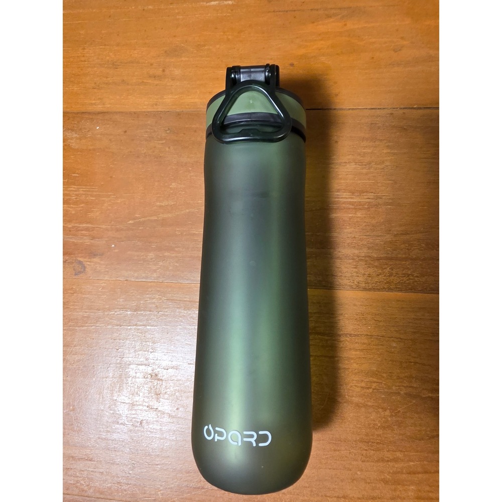 Opard Sports Water Bottle 20oz 600ml Tritan BPA Free Matte Green Flip Top Lid